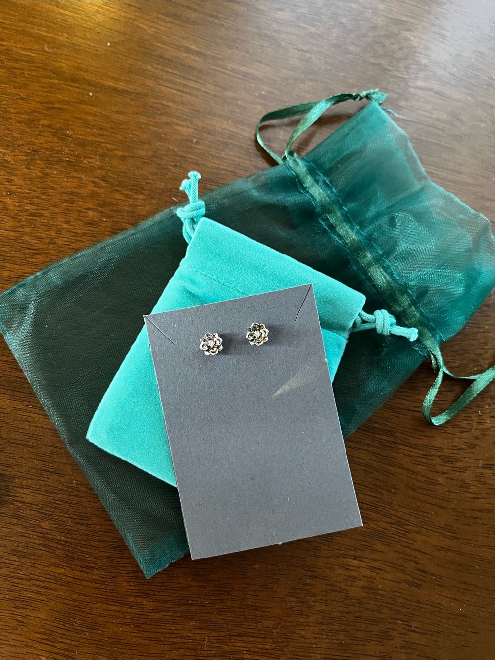 Brilliant Earth Sterling Silver Floral Magnolia Stud Earrings